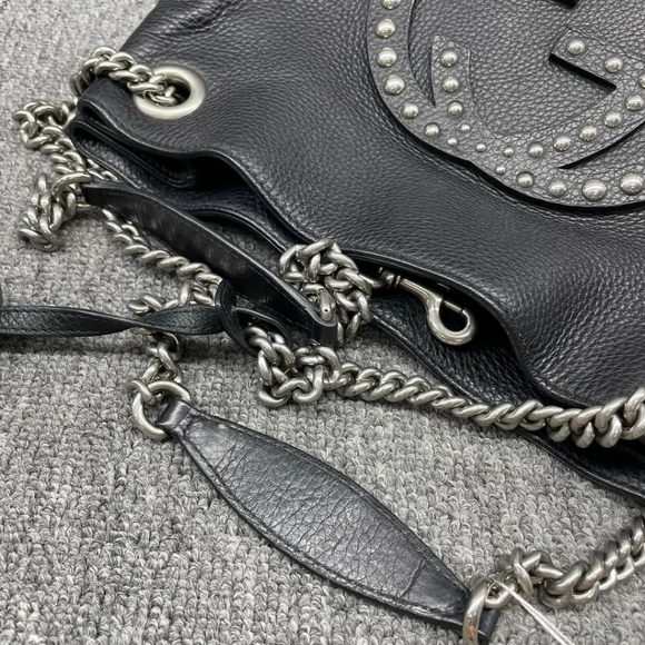 100% Authentic Gucci GG Soho on Chain Medium Shoulder Bag - Picture 10 of 16
